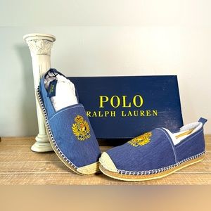 Polo Ralph Lauren Barron-SH-CSL Men's Navy Shoes Size 10.5